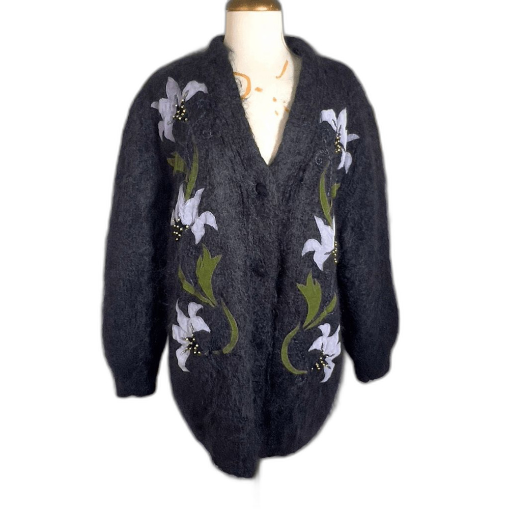 Vintage Coat Size M 90's Old Money Dark Academia Oversized Wool Coat